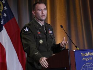 Maj. Nelson Godbolt speaks at TechNet Augusta 2025