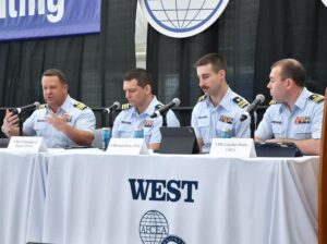 US Coast Guard panelists speak at WEST 2026